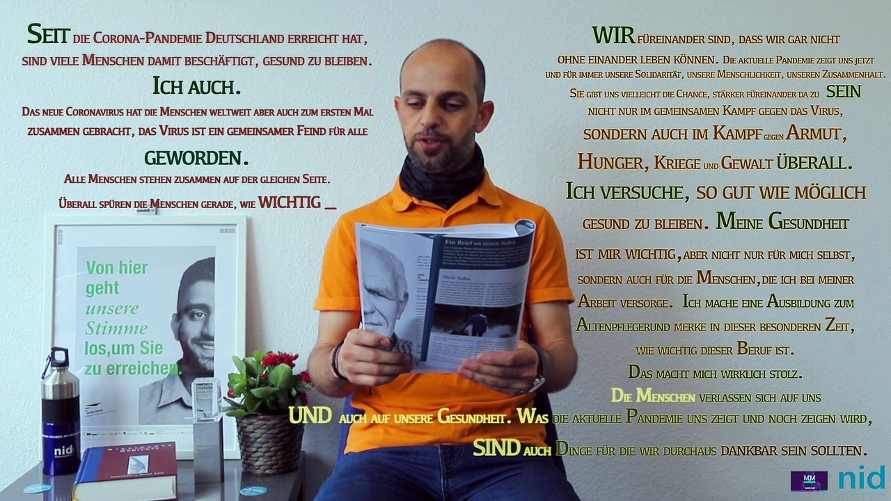 nid-Video 'Auch eine Dankbarkeit' von Issam Alnajm