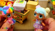 Surprise Dolls Shopping At Shopkins Store   Cleaning the Puppy's House