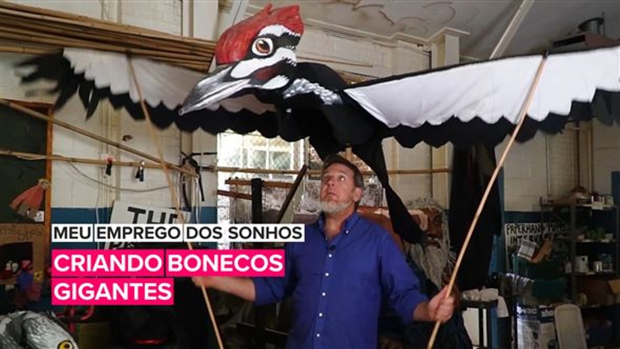 Meu emprego dos sonhos: Criando bonecos gigantes