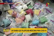 PNP logra la captura de una banda de falsificadores de medicamentos en Chorrillos