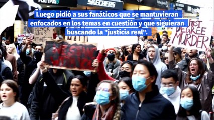 Beyoncé le pide a sus fanáticos a permanecer "centrados" en la "justicia verdadera"