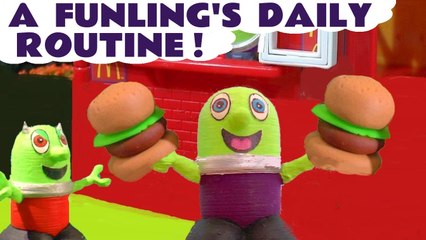 Funny Funlings Story with Marvel Avengers Superheroes and McDonalds Drive Thru in this Family Friendly Full Episode English Toy Story for kids