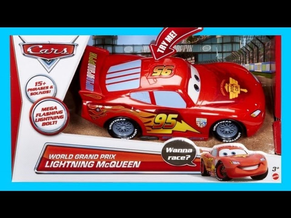 Cars World Grand Prix Lightning McQueen Talking CAR Disney Pixar WGP by  Disneycollector - video Dailymotion
