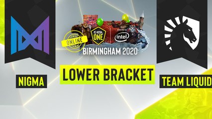 Dota2 - Team Nigma vs. Team Liquid - Game 1 - ESL One Birmingham 2020 - Lower Bracket - EU