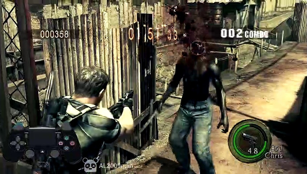 Resident Evil 5 on PC: The Mercenaries with Light gun-style Gyro Aiming - DS4 Gyro-Optimized Config