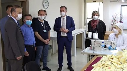 Çocuk hastaların maskeleri teslim edildi