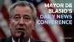New York City Mayor Bill de Blasio gives an update on protests and COVID-19