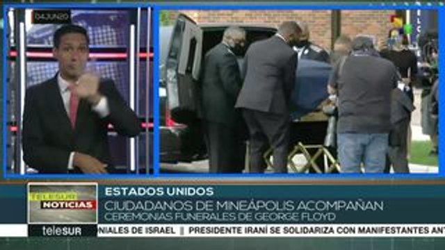 teleSUR Noticias: EE.UU: movilización acompaña funeral de G. Floyd