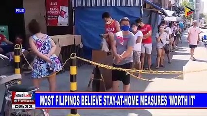 Most Filipinos believe stay-at-home measures 'worth it'