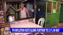 PH inflation rate slows further to 2.1% in May