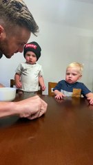 Twins Have No Self Control for Fruit Snacks