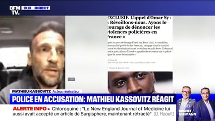 Mathieu Kassovitz: "Même moi, à 50 ans, j'ai peur de la police"