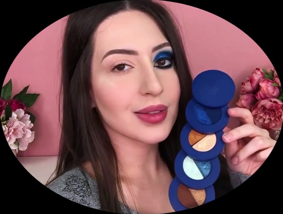 Glitter Blue Glam Cat Eyes -