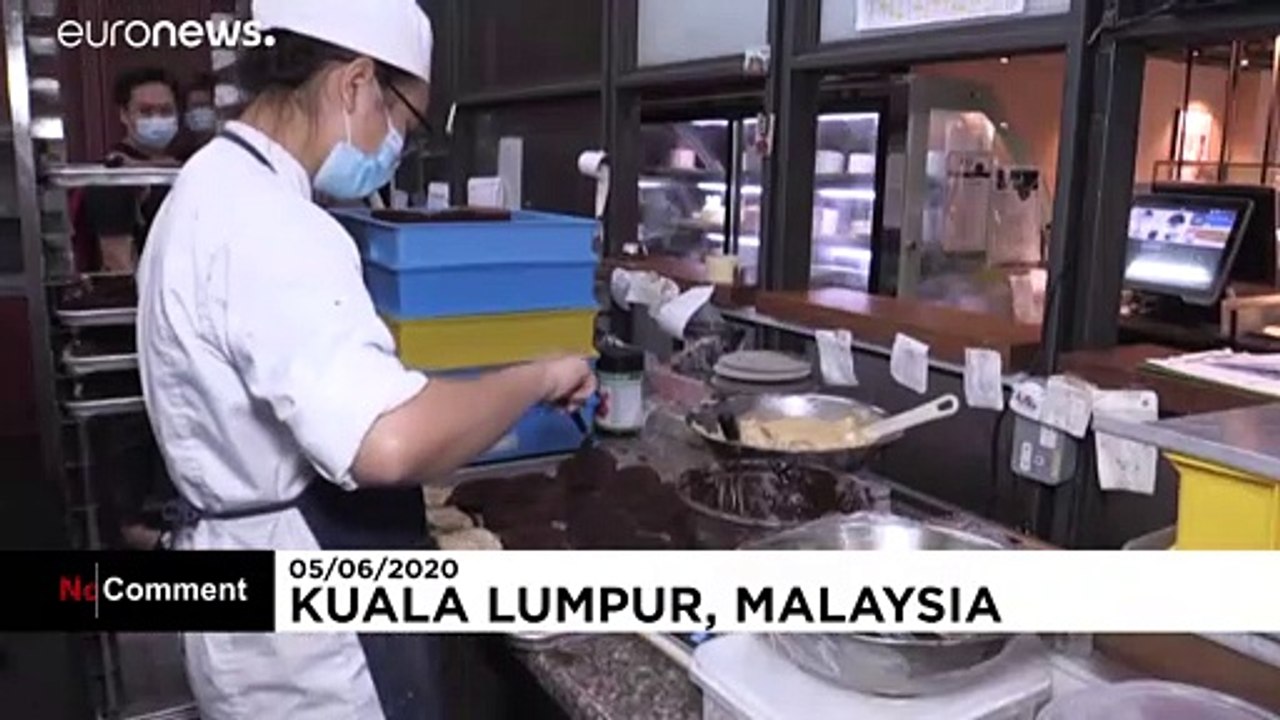 Café in malaysia: klorolle als leckerei