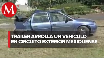 Accidente en Circuito Exterior Mexiquense deja un muerto