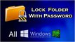 How to set password in files and folders without any software.
