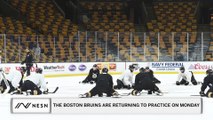 The Boston Bruins Are Returning to Practice On Monday