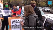 Reclamo de docentes que se quedaron sin trabajo