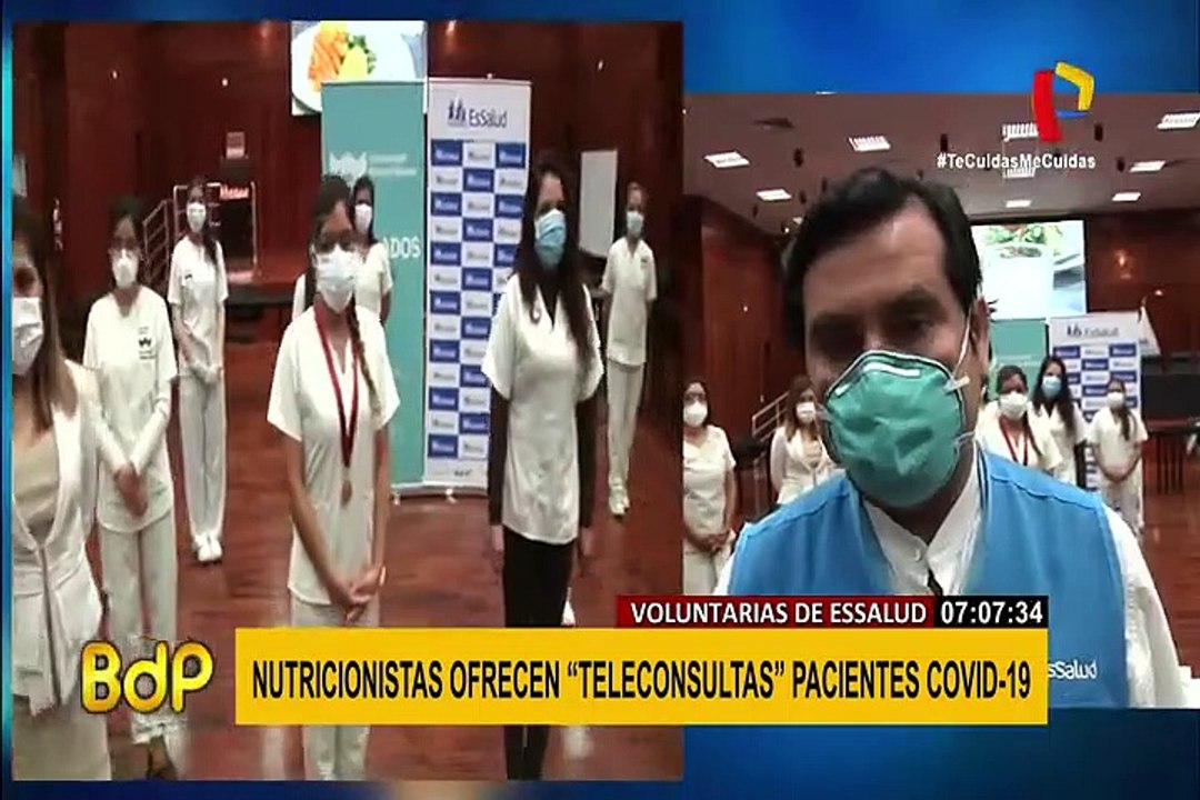 Essalud: pacientes COVID  recibirán atención nutricional por videollamada