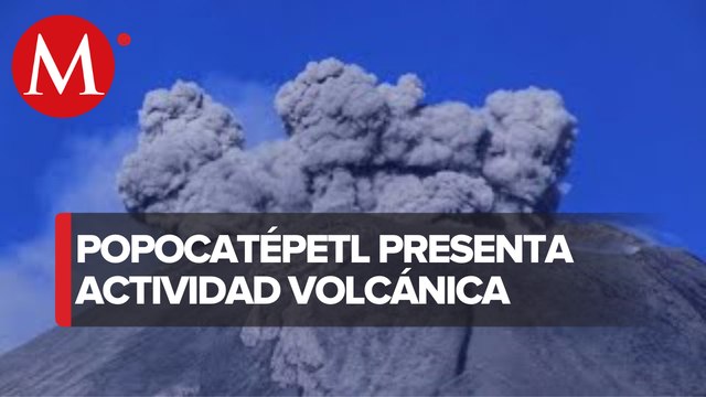 Lanza Popocatépetl fragmentos incandescentes tras explosión