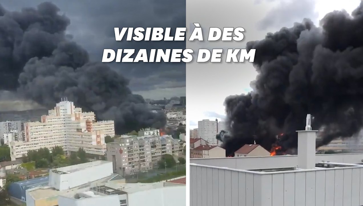 Un incendie visible depuis Paris a pris dans un entrepôt d'Aubervilliers