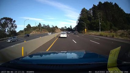 Random Rock Slide Damages Car