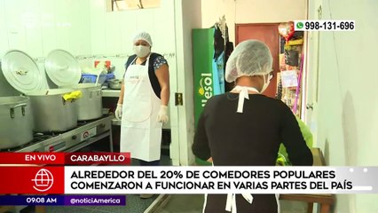 Primera Edición: Alrededor del 20 % de comedores populares comenzaron a funcionar