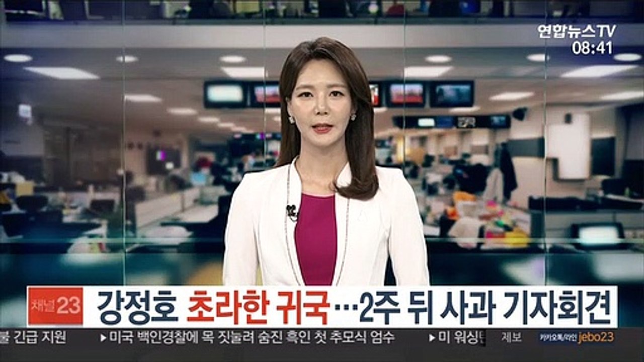 강정호 초라한 귀국…2주 뒤 사과 기자회견