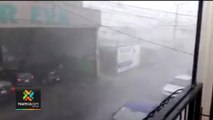 tn7-Aguacero, tormenta eléctrica y caída de granizo fue el panorama en La Unión de Cartago-050620