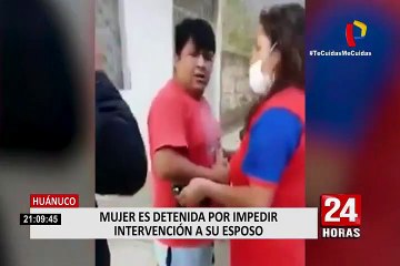 Huánuco: mujer impidió que su pareja sea detenida por manejar mototaxi sin mascarilla