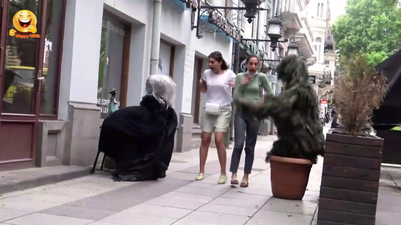 SCARY HALLOWEEN GHOST and BUSHMAN PRANK  - AWESOME REACTIONS