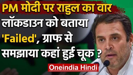 Rahul Gandhi ने Lockdown को फिर बताया फेल,ट्विटर पर शेयर किया ग्राफ | वनइंडिया हिंदी