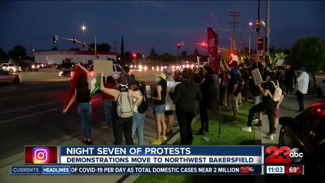 Calloway Drive filled with marches