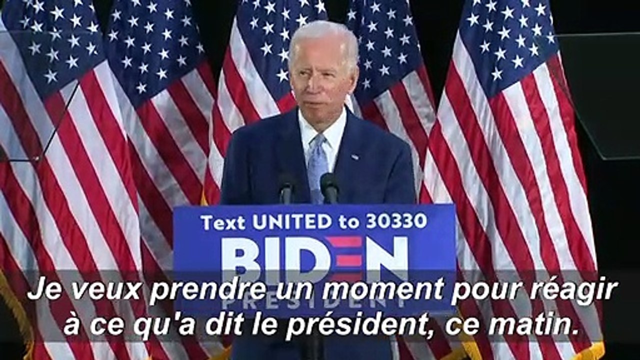 USA: Biden qualifie un commentaire de Trump sur George Floyd d'"abject"