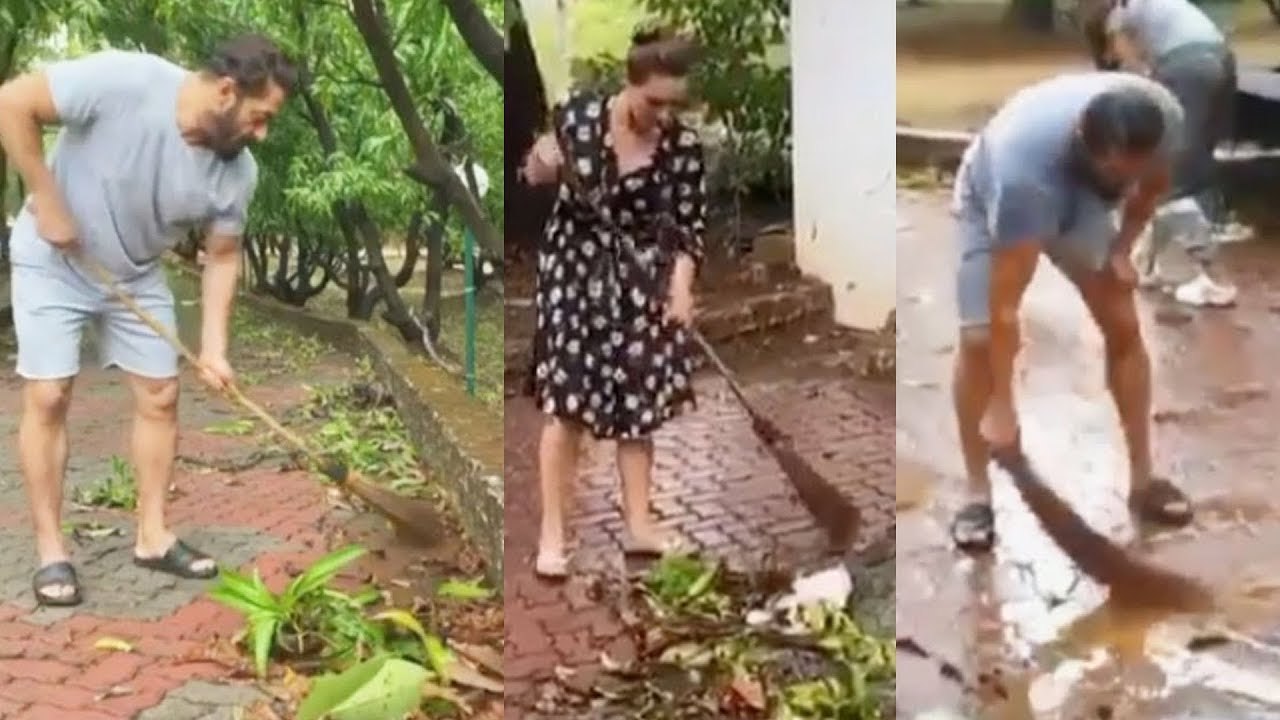 Salman Khan Cleans His Panvel Farmhouse With Iulia Vantur