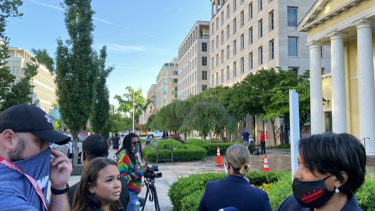 Ansage gegen Trump: Washington im Zeichen von 'Black Lives Matter'