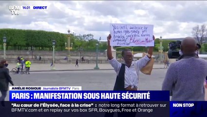 Un important dispositif de police a été mis en place pour la manifestation contre le racisme et les violences policières à Paris