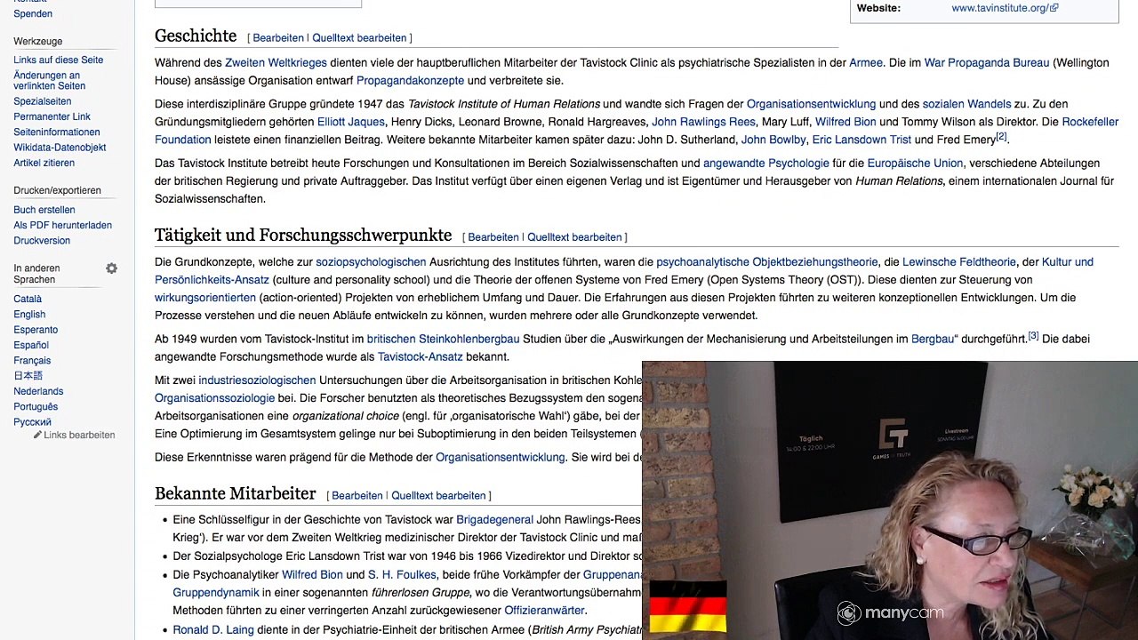 Tavistock Institut: Psychologie vom feinsten