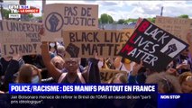 Malgré l'interdiction, plusieurs dizaines de manifestants rassemblés à Paris contre le racisme et les violences policières
