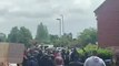 Hundreds of people marching through Aylesbury today on Black Lives Matter protest