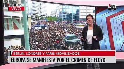Se realizan manifestaciones en todo el mundo por la muerte de Floyd