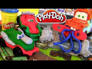 Download Video: Play-Doh Cars 2 Mold and Go Speedway Playset Disney Pixar Epic Review Mold Build Car-Toys play doh