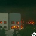 amazon حريق ضخم في مستودعات امازون في كاليفورنيا