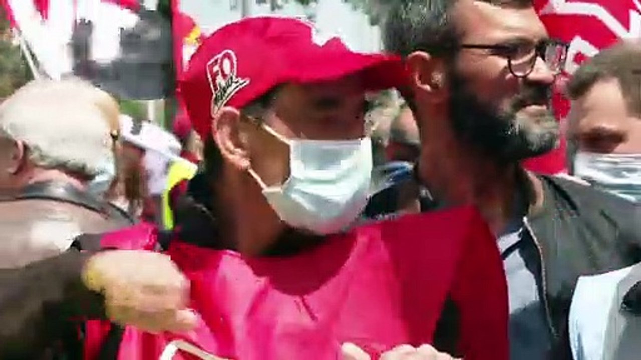 Proteste gegen Schließung von Renault-Werk