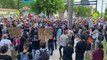 George Floyd Protesters Rally In Front of Minneapolis Police HQ Demanding Reform