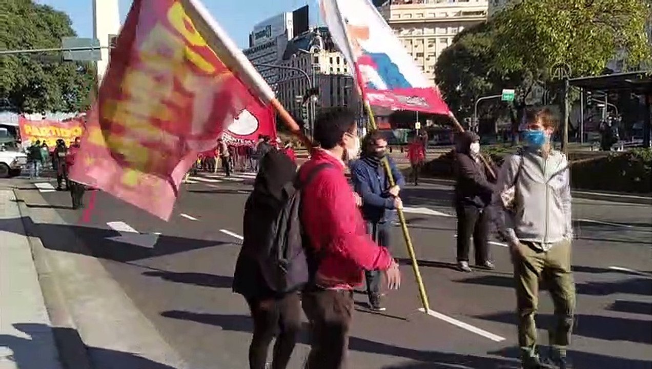 Arjantin'de Amerikalı siyahi George Floyd'un ölümü protesto edildi - BUENOS AİRES