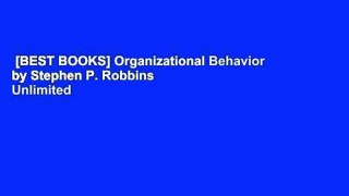 [BEST BOOKS] Organizational Behavior by Stephen P. Robbins  Unlimited