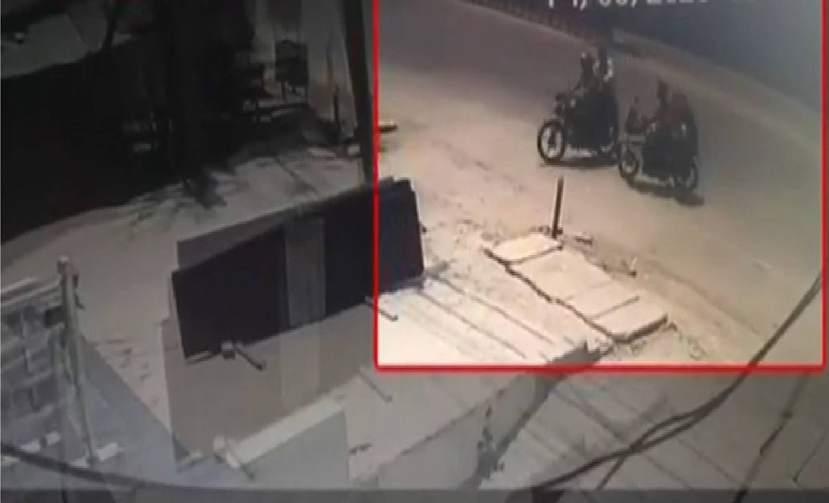 Caught on cam: Two injured as bikes collide in Prayagraj
