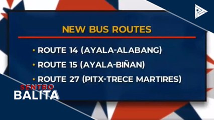 Tatlo pang bagong ruta ng bus augmentation, binuksan ng DOTr ngayong araw