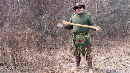 Safetly Splitting Wood with an Axe (2020)
